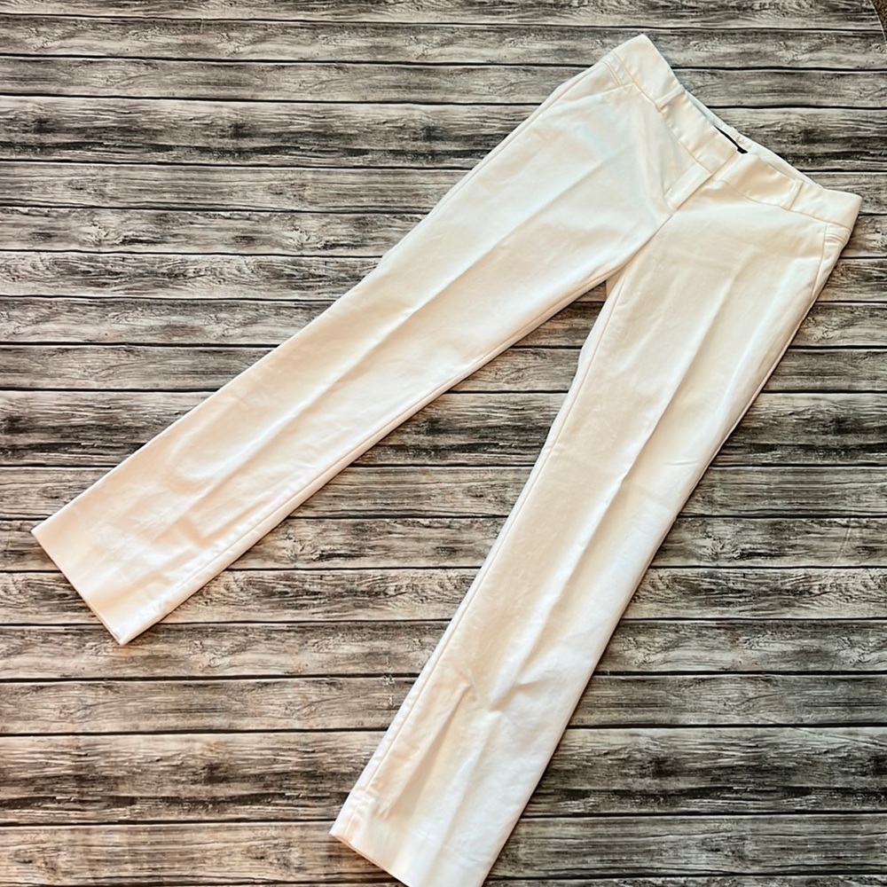 The Limited White Straight Leg Dress Pants